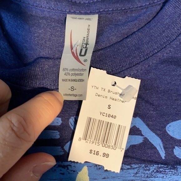 Blue Texas Flag shirt size 6/8 Boys - Picture 4 of 5